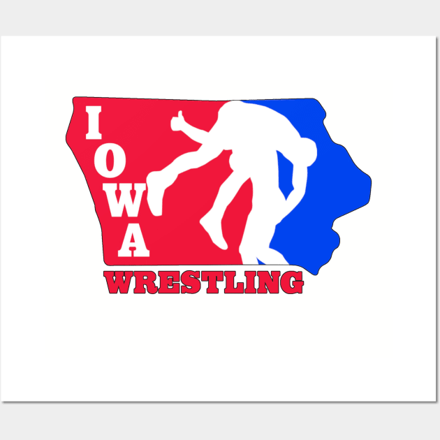 Iowa Wrestling Wall Art by Shampuzle's